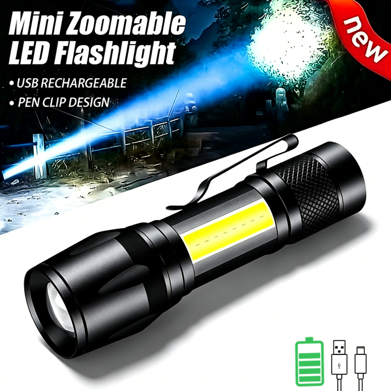 Mini LED-zaklamp COB+XPE Draag - Outdoor Lighting Black recensie en prijs