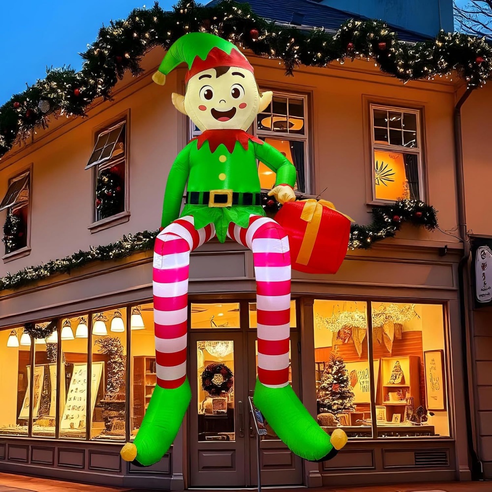 8FT Kerst Opblaasbaar Zitten E - Outdoor Lighting Effects recensie en prijs