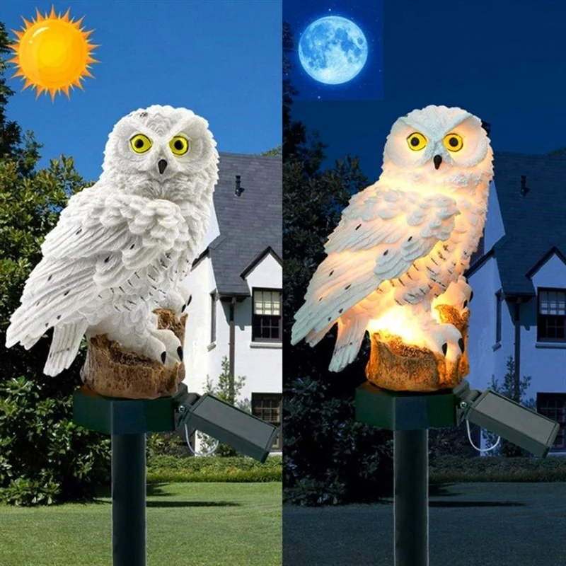 Solar Owl Statue Garden Light  - Outdoor Lighting Effects recensie en prijs