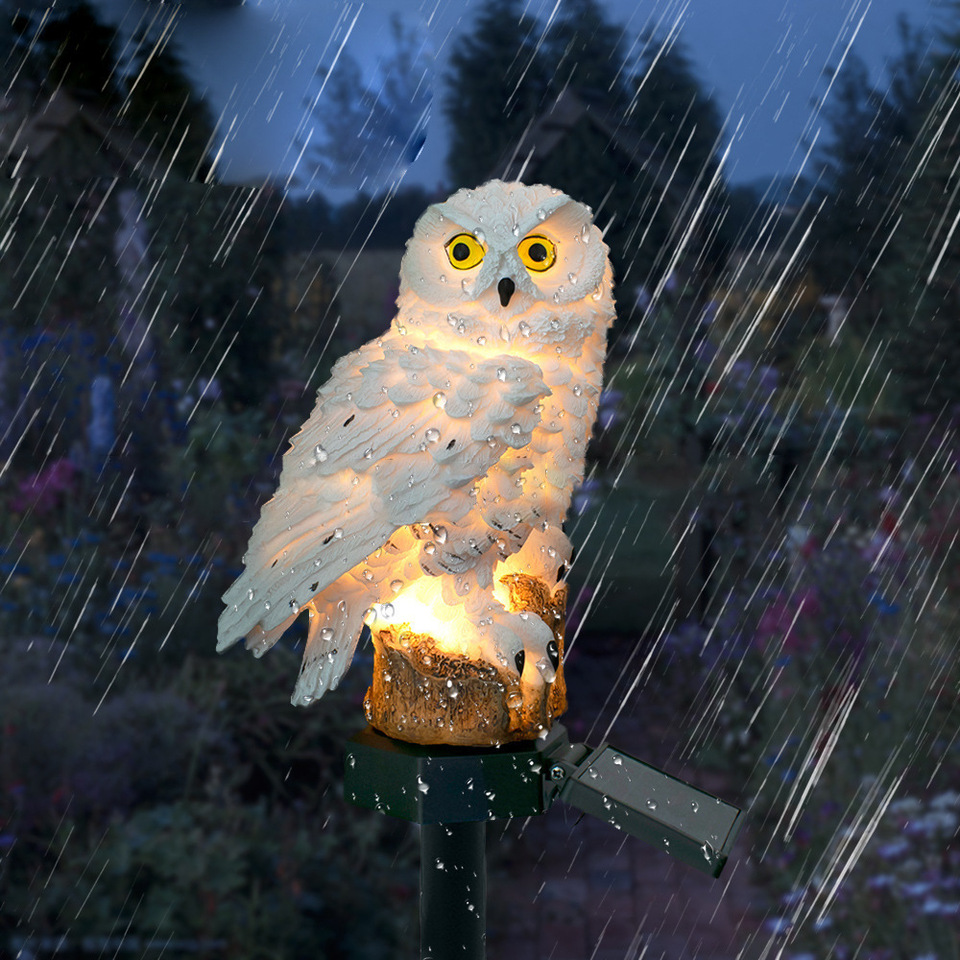 Solar Owl Statue Garden Light  - Outdoor Lighting Effects recensie en prijs