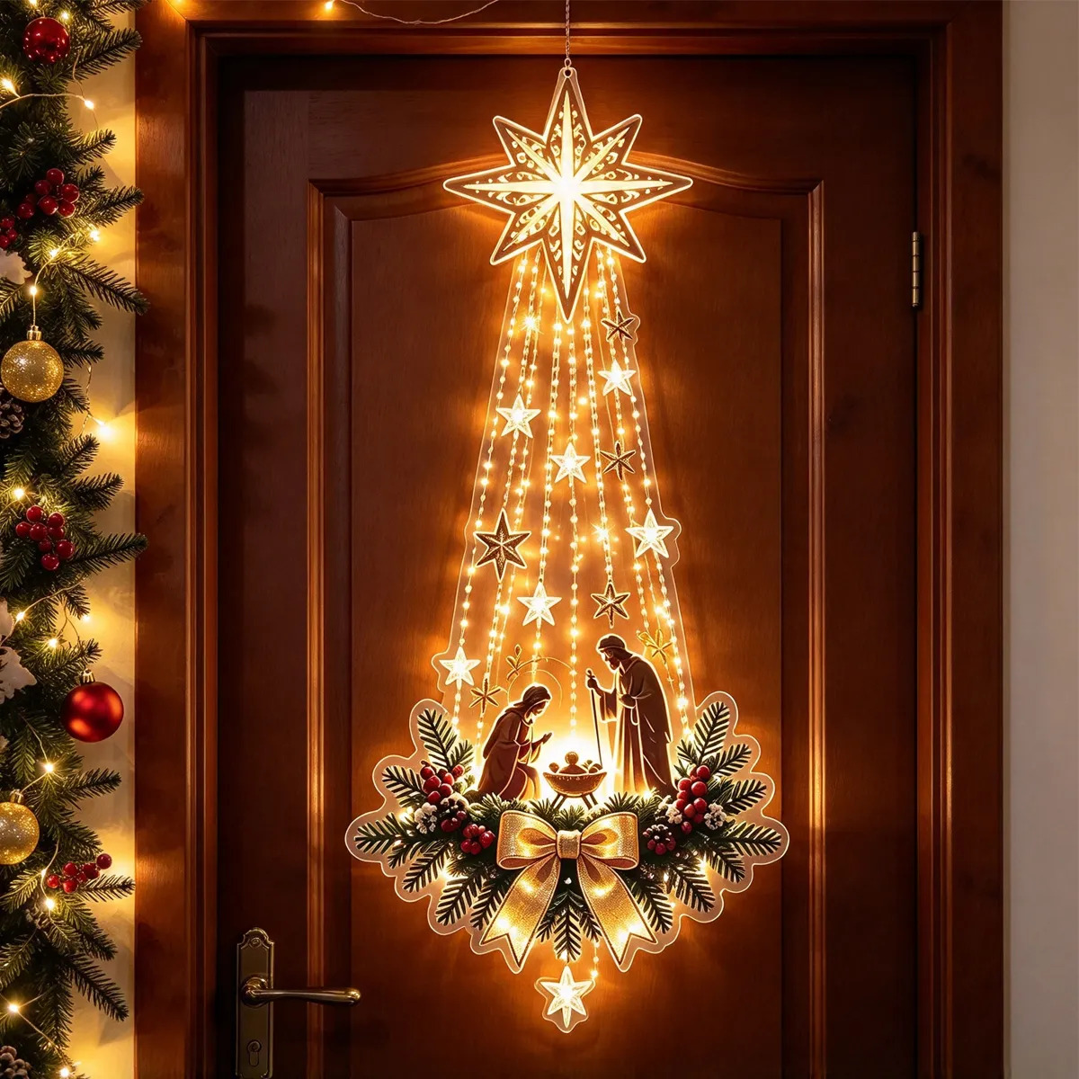1 stuks kerstdeurhanger met op - Outdoor Lighting Effects recensie en prijs