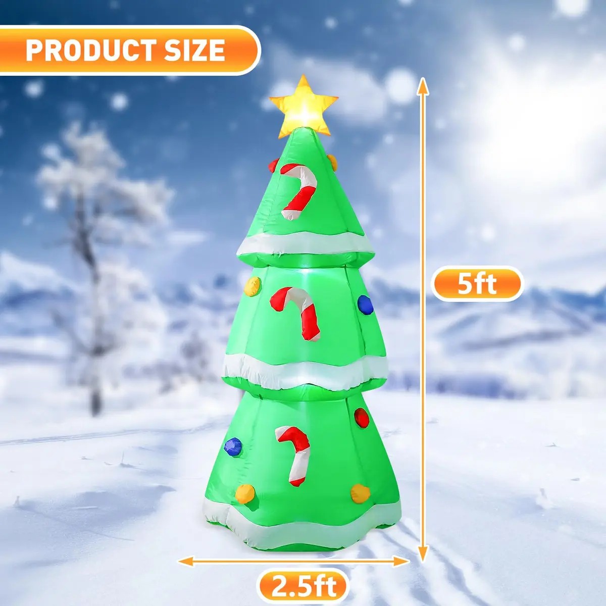 5FT/1,5M Kerst opblaasbare DIY - Outdoor Lighting Effects recensie en prijs